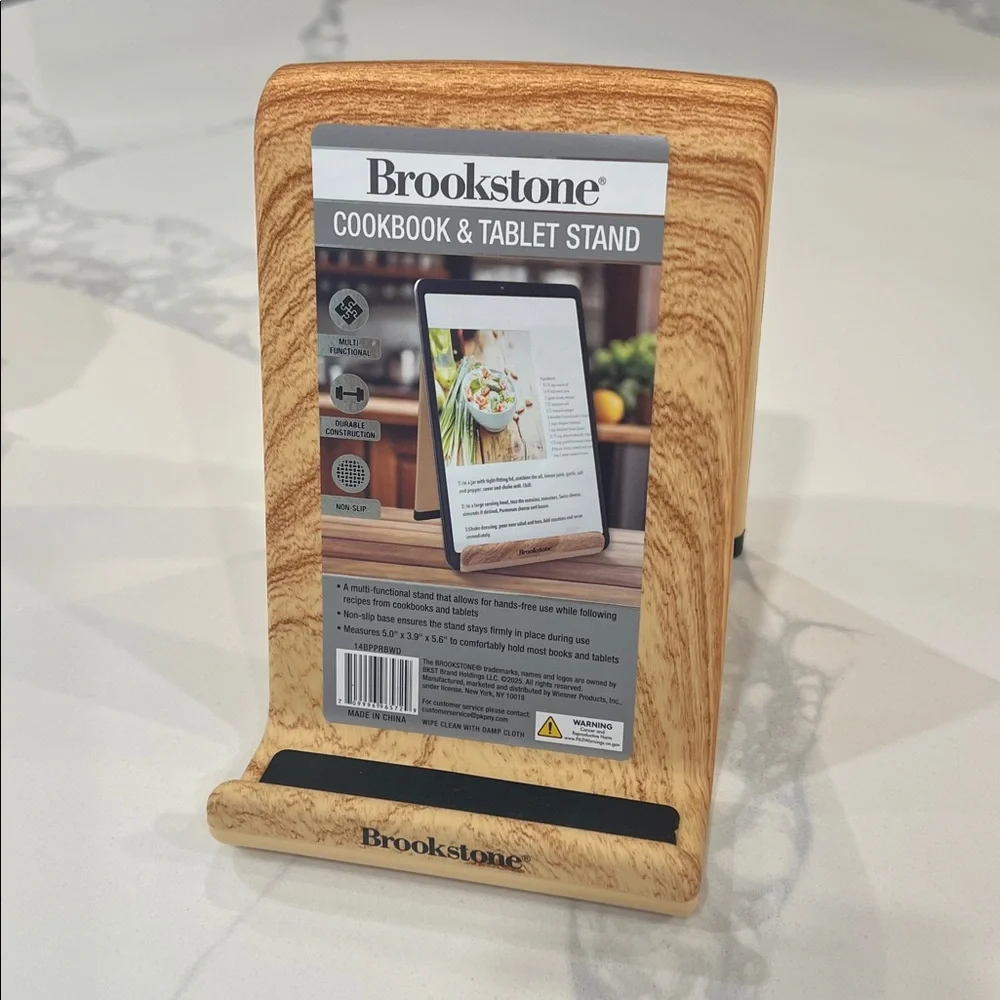 Brookstone COOKBOOK & TABLET PHONE STAND!!
